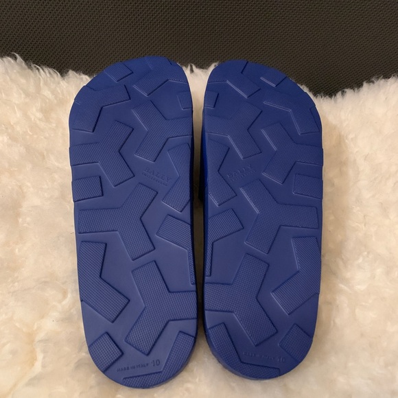 New Authentic Alexander McQueen Double Buckle Sandal & Bally Blue Men’s Slides - Picture 9 of 9